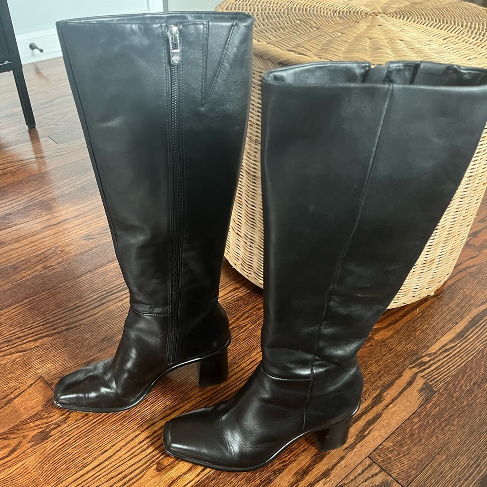 Antonio Melani Valerie Leather Tall Shaft Dress Boots